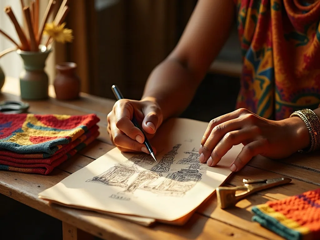 Industries culturelles et créatives au Sénégal : atelier de design, tissus et savoir-faire artisanal